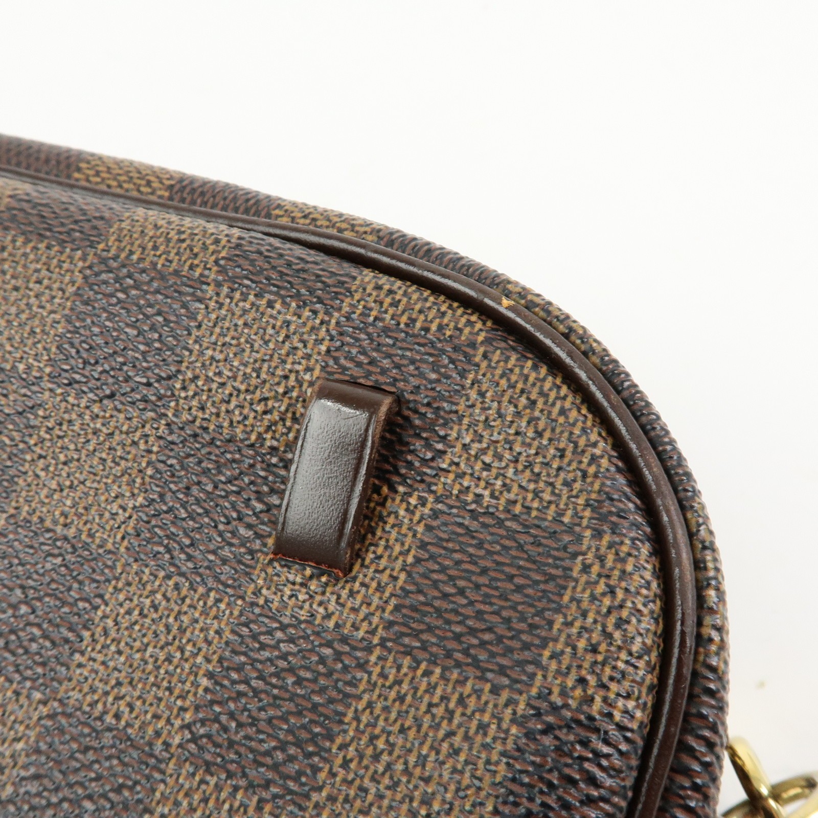 Louis Vuitton Damier Pochette Ipanema Shoulder Bag Ebene N51296 Auth Used F/S