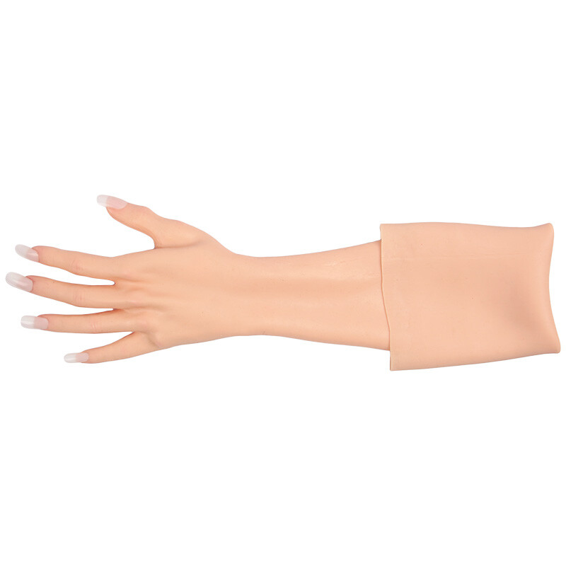 Realistic Silicone Glove Hand Skin Cover Scars Hand Sleeve Cosplay Crossdresser