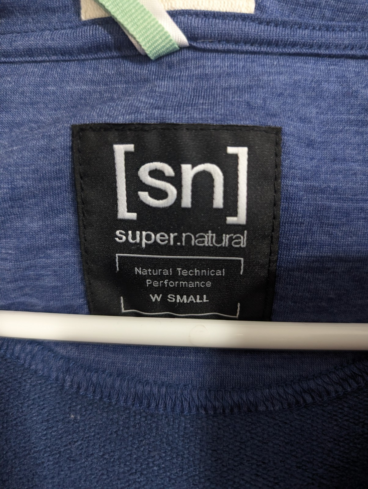Women Wool Blend Sweatshirt Small Super Natural Hoodie Zipper Pockets layer
