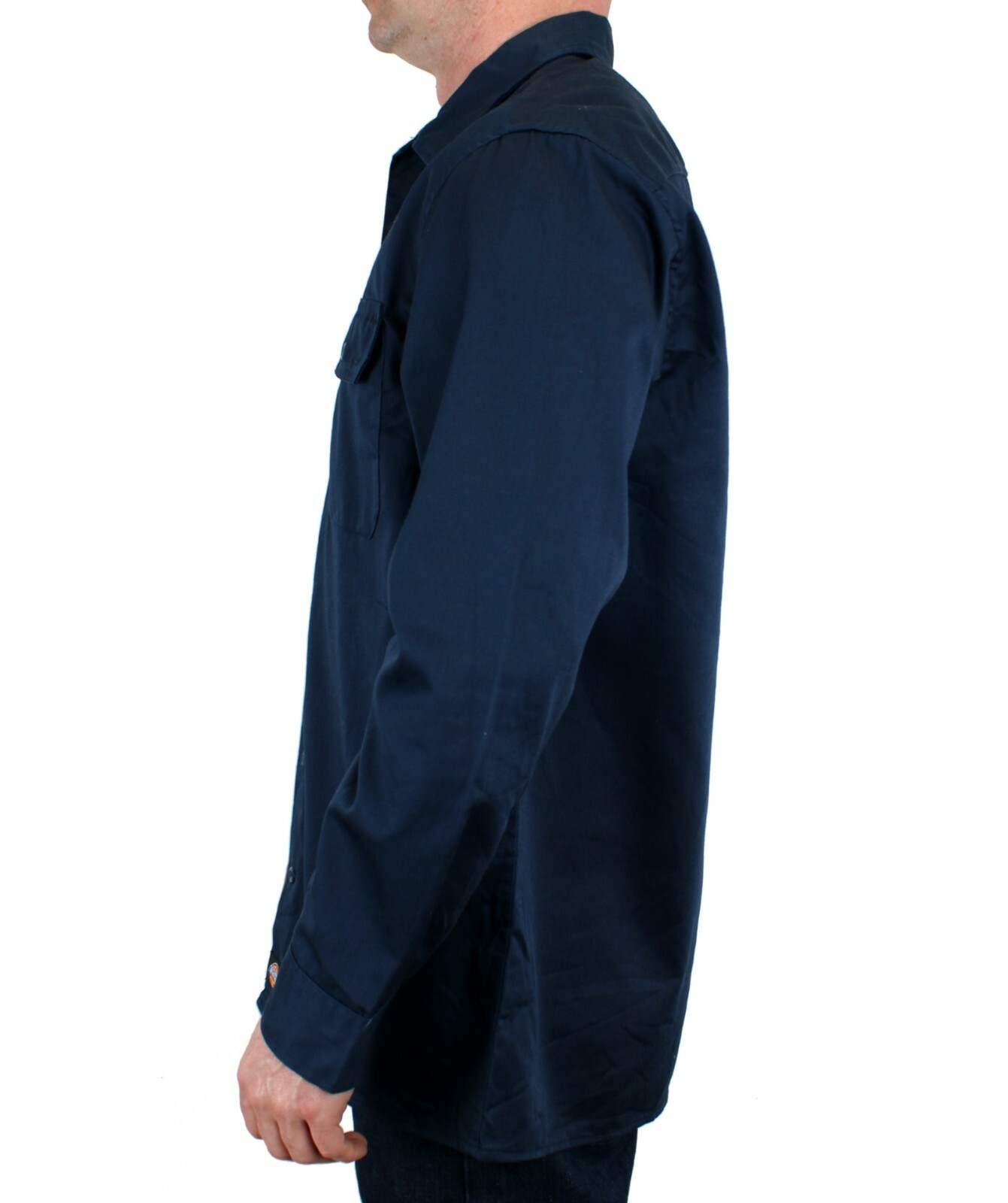 Dickies Men’s Work Shirt, Cotton Blend Long-Sleeved Work Shirt, Front Pockets