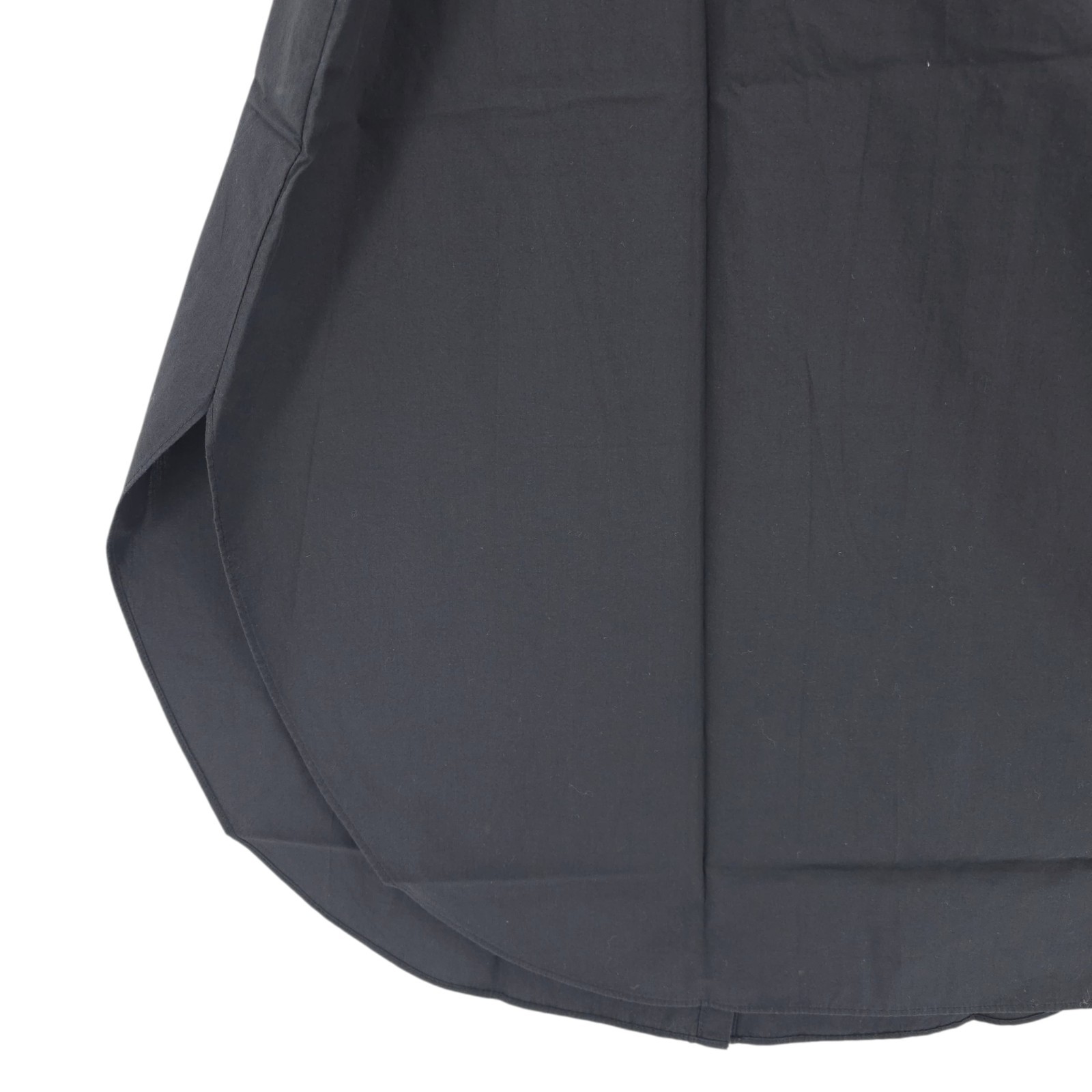 NWT EILEEN FISHER Black Mandarin Collar Shirt Cotton Poplin Sleeveless XL