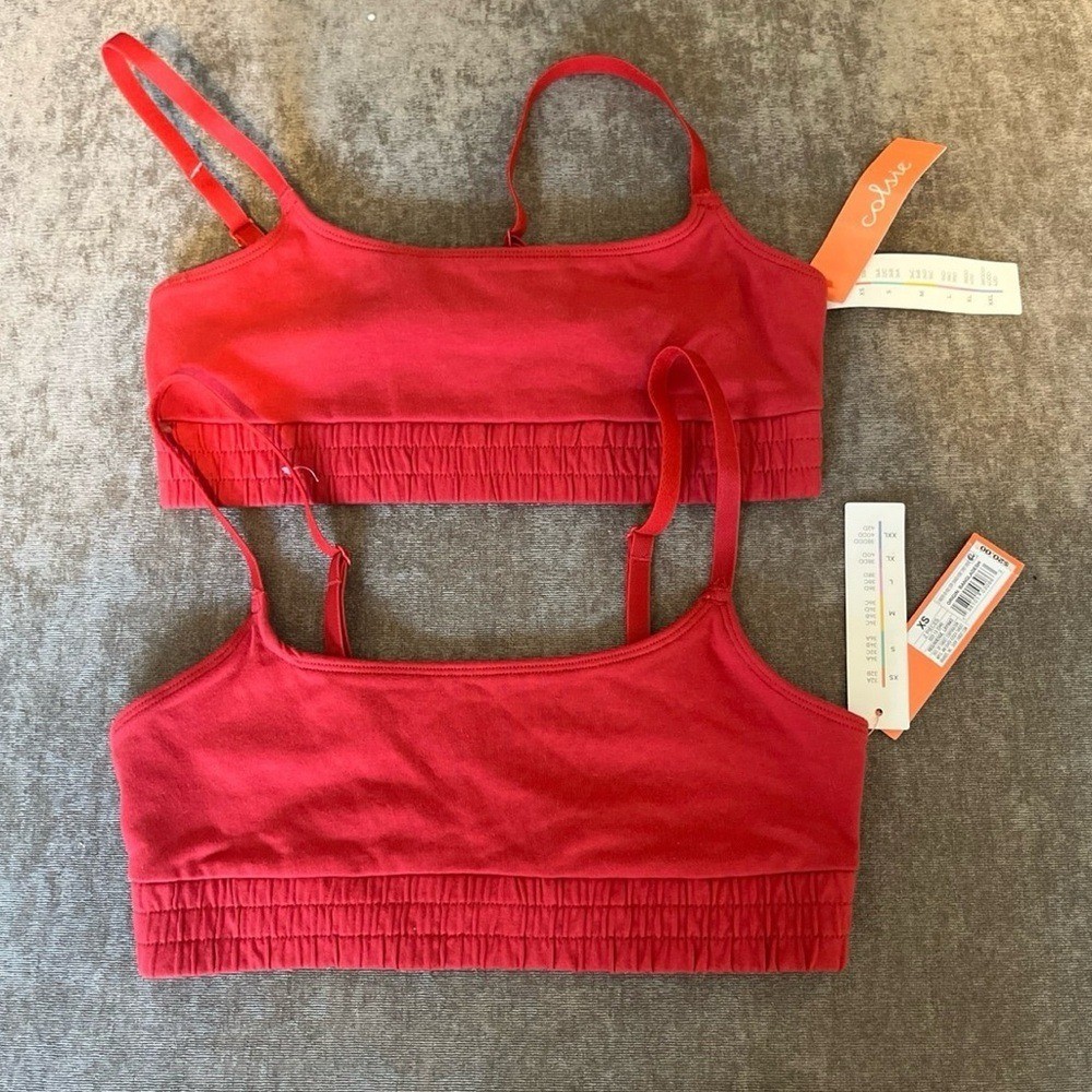 Colsie Red Striped Intimates Set