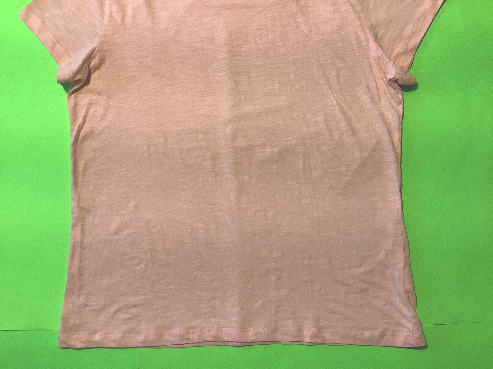 MIK Women’s Short Sleeve T-Shirt Size X-Large Peach w/Embellishment Beads NEW