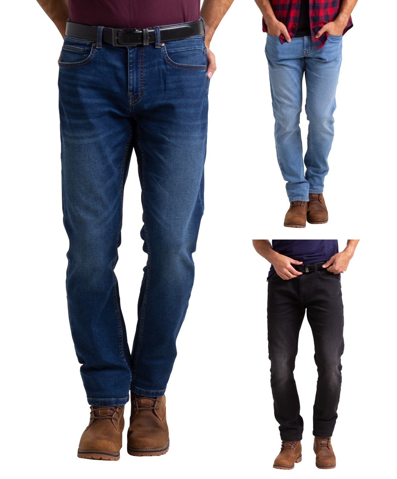 Mens Knit Denim Jeans Slim Fit Casual Skinny Super Spandex Knitted Jeans Pants