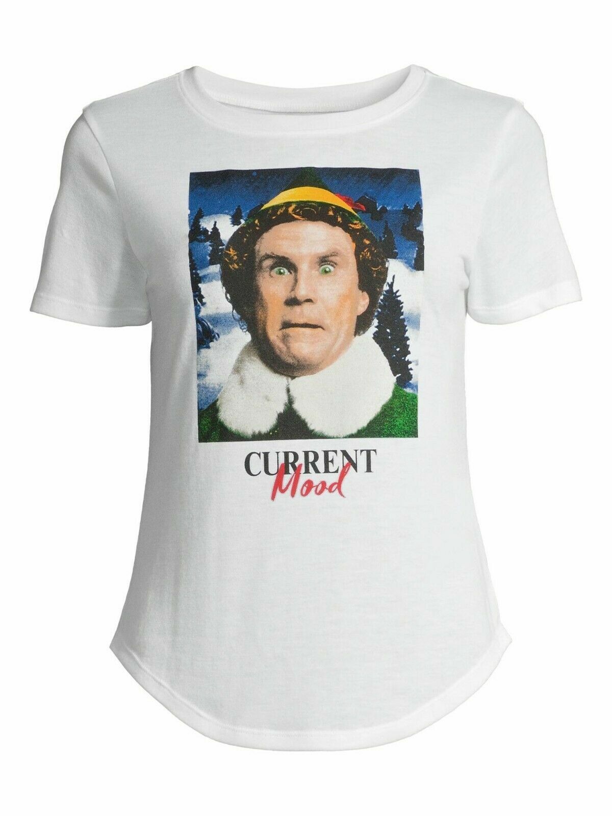 Elf Juniors’ Current Mood Holiday Graphic T-Shirt Top S M L XL XXL XXXL