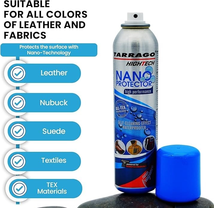 Tarrago Nano Shoe Protector Spray for Leather Suede Nubuck Textile Waterproofer