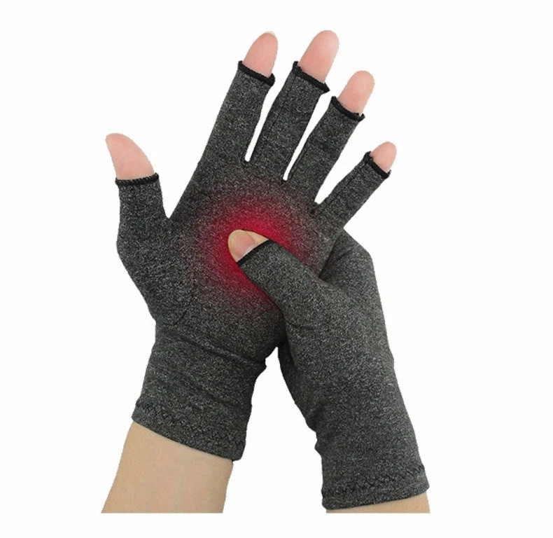 Fingerless Anti Arthritis Compression Gloves Cure Pain Relief Brace Hand Support