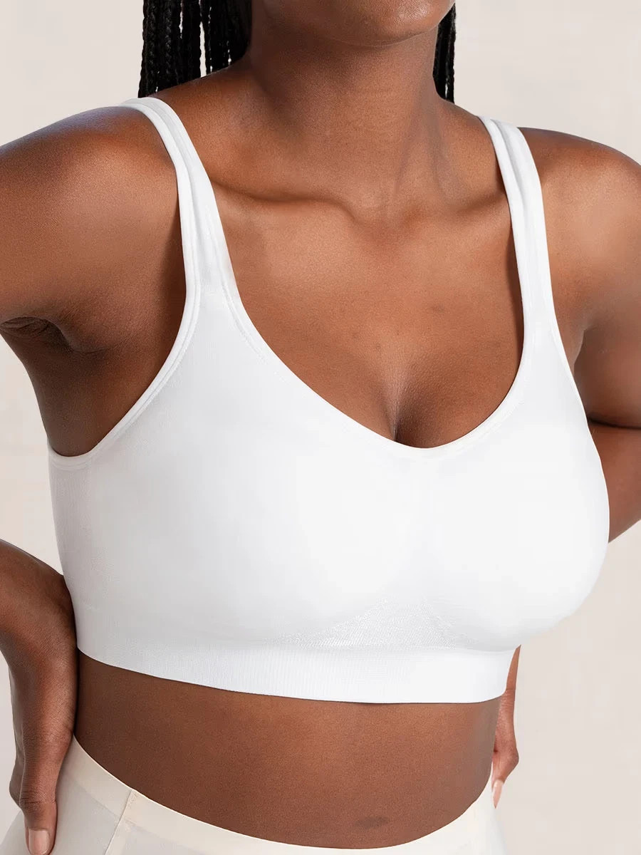 Shapermint Essentials Everyday Comfort Straps Wireless Shaping Bra, L, M, 3XL,