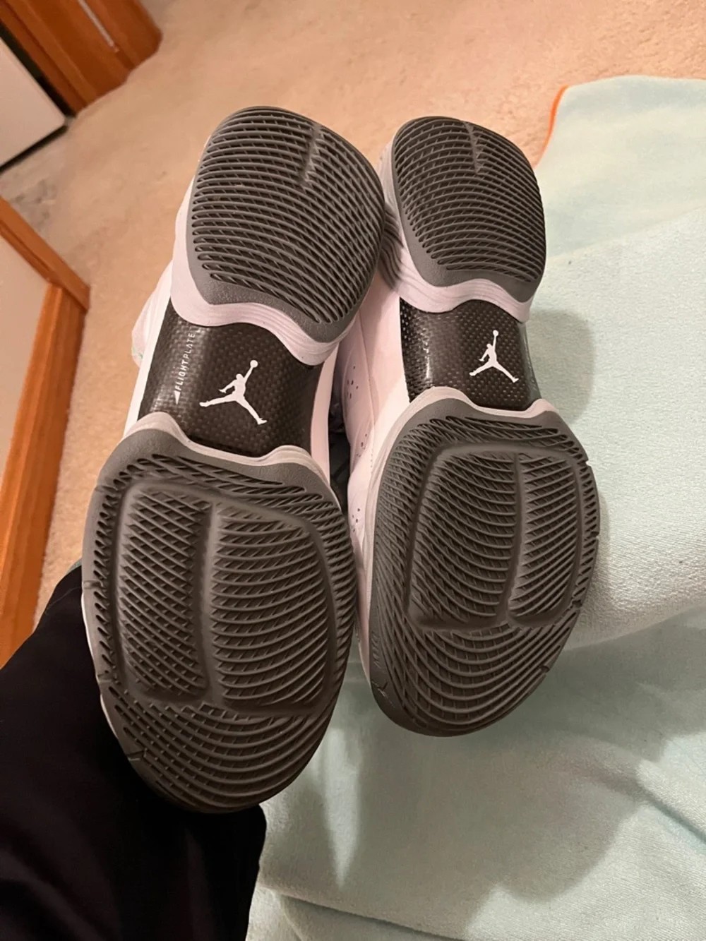 Air Jordan Melo M10 in the Green Glow color way