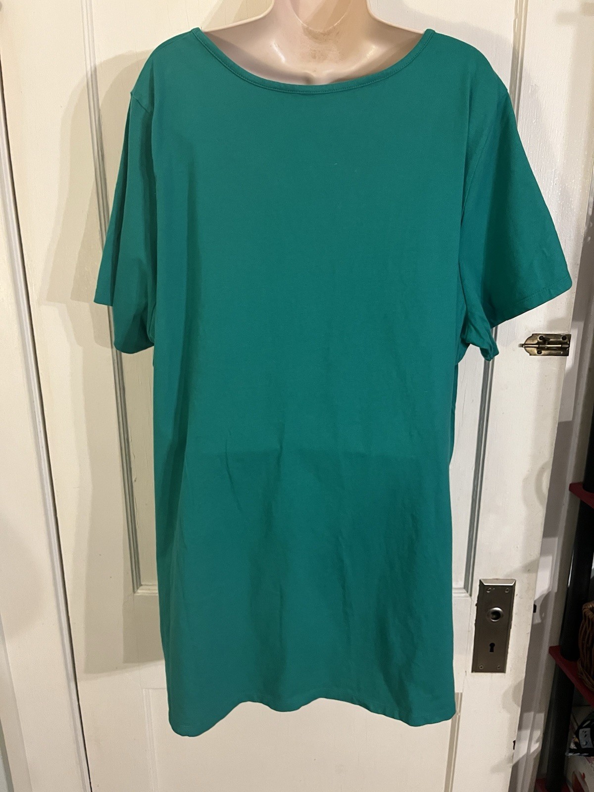 Roman’s Women’s T-Shirt Size 26 / 28 (Roman’s Sz 2X) Green, 100% Cotton