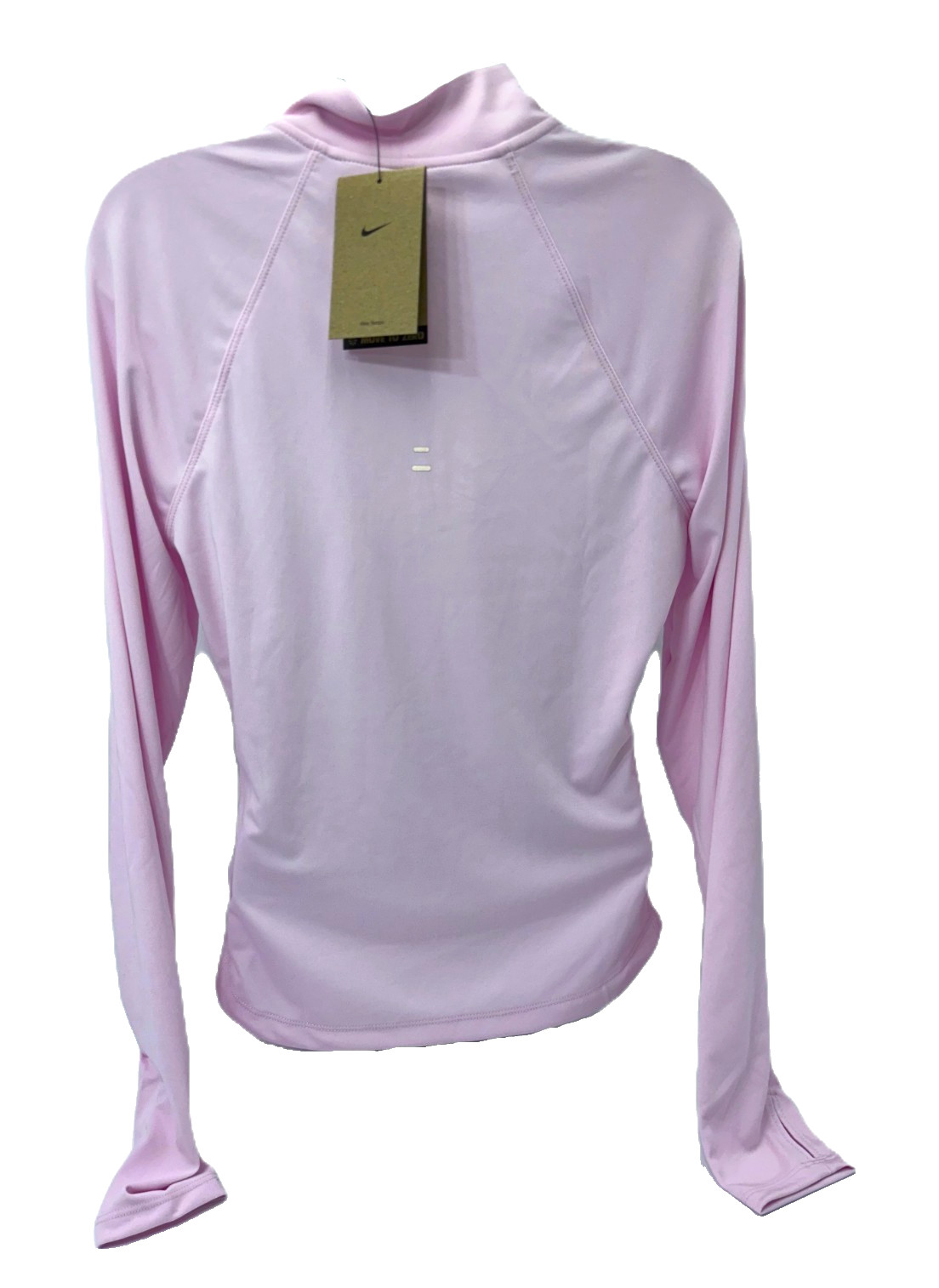 $60 Nike Women’s Dri FIT Fitted Half Zip Top-HV2852663-Pink Foam-Medium-New Tag