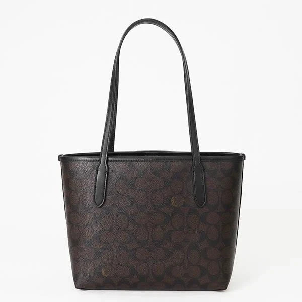 COACH Small City Tote Bag In Signature Canvas CU759 Outlet NEW