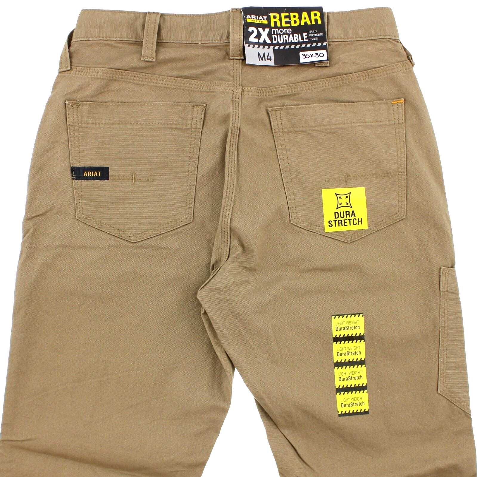 Ariat Work Rebar M4 Pants Men’s Relaxed Straight, 7-Pocket Carpenter DuraStretch