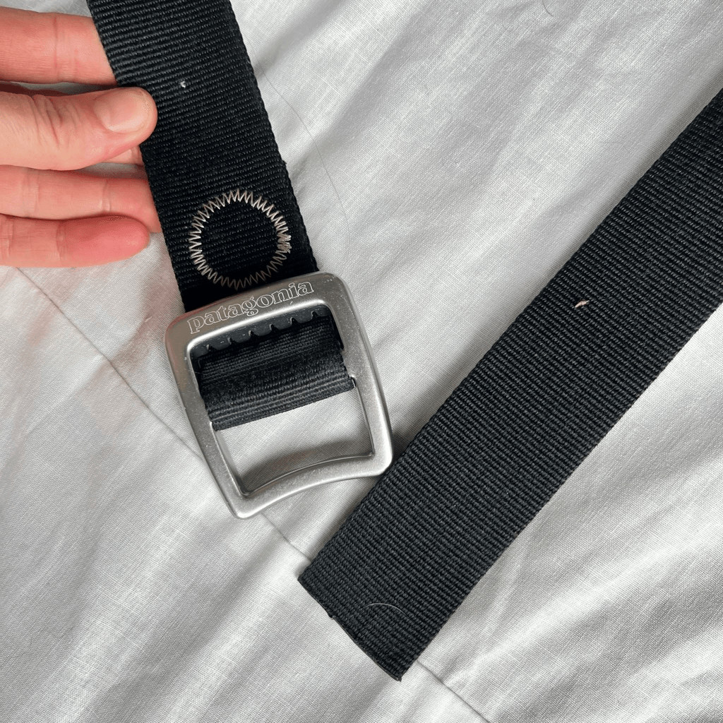 Patagonia Tech Web Belt Gorpcore Hiking Camping Black OSFA