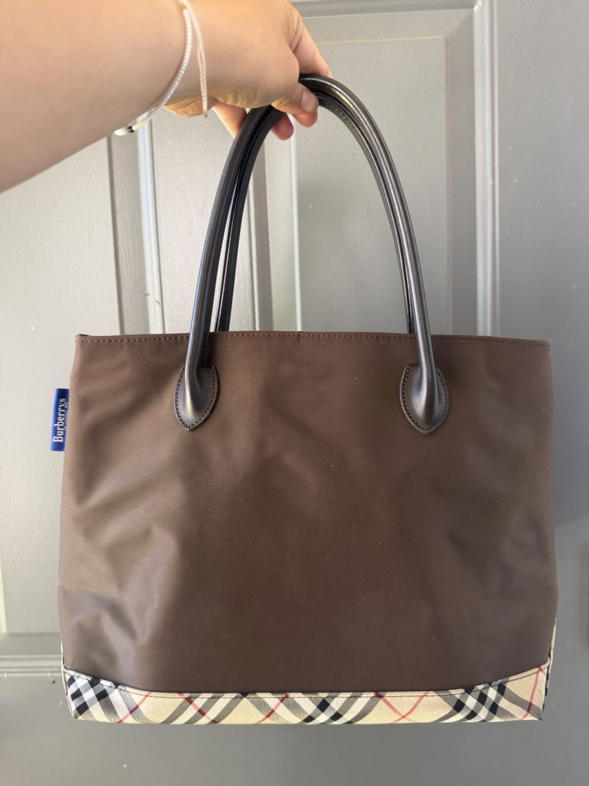 Burberry Brown Medium Tote Handbag