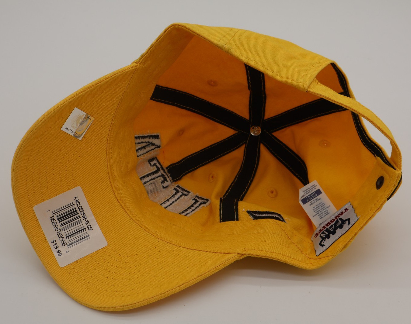 Utah Jazz NBA Hat Mens One Size Yellow Basketball Adjustable Fan Sports NWT