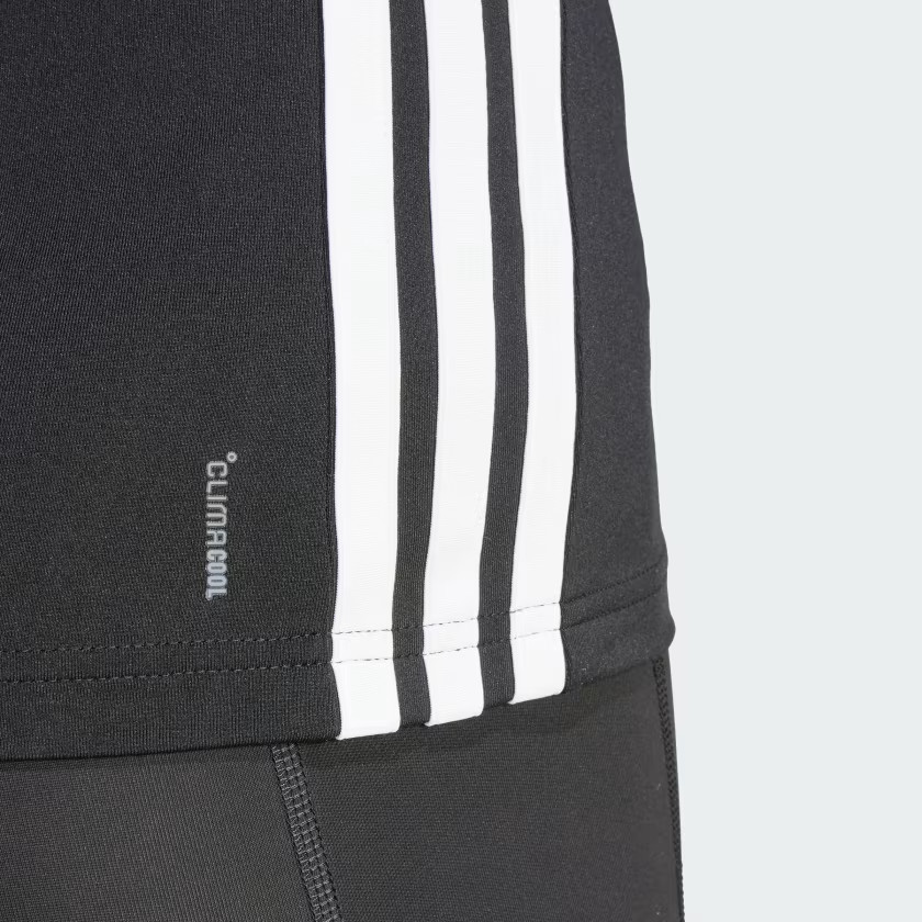 adidas women Essentials Long Sleeve 3-Stripes Workout Top