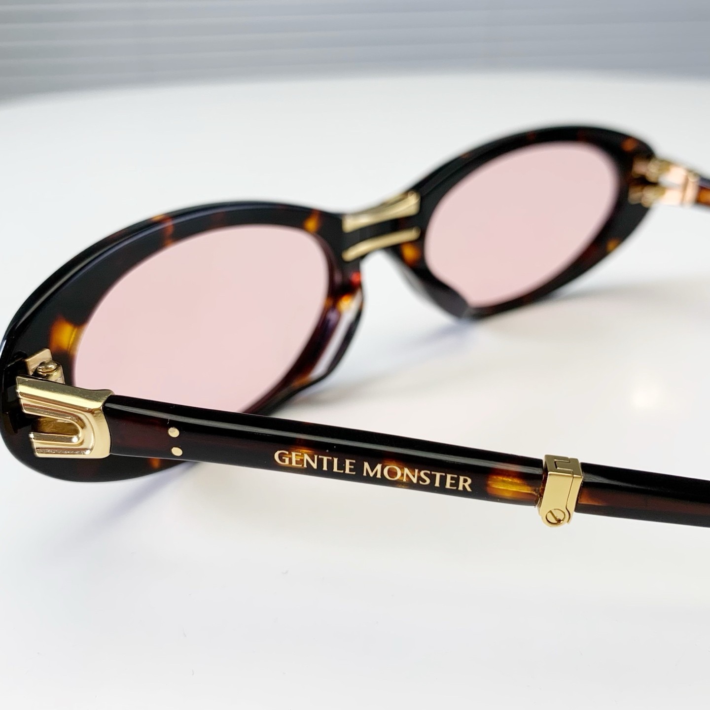 GENTLE MONSTER LOLANG Havana Pink 55口21-132 Sunglasses New w/ Case