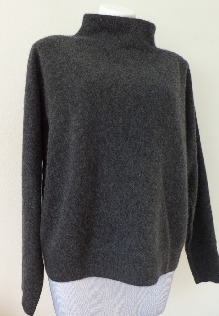 TAHARI Funnel Neck 100% 2-PLY Cashmere Sweater SOFT LUXE 5 Colors