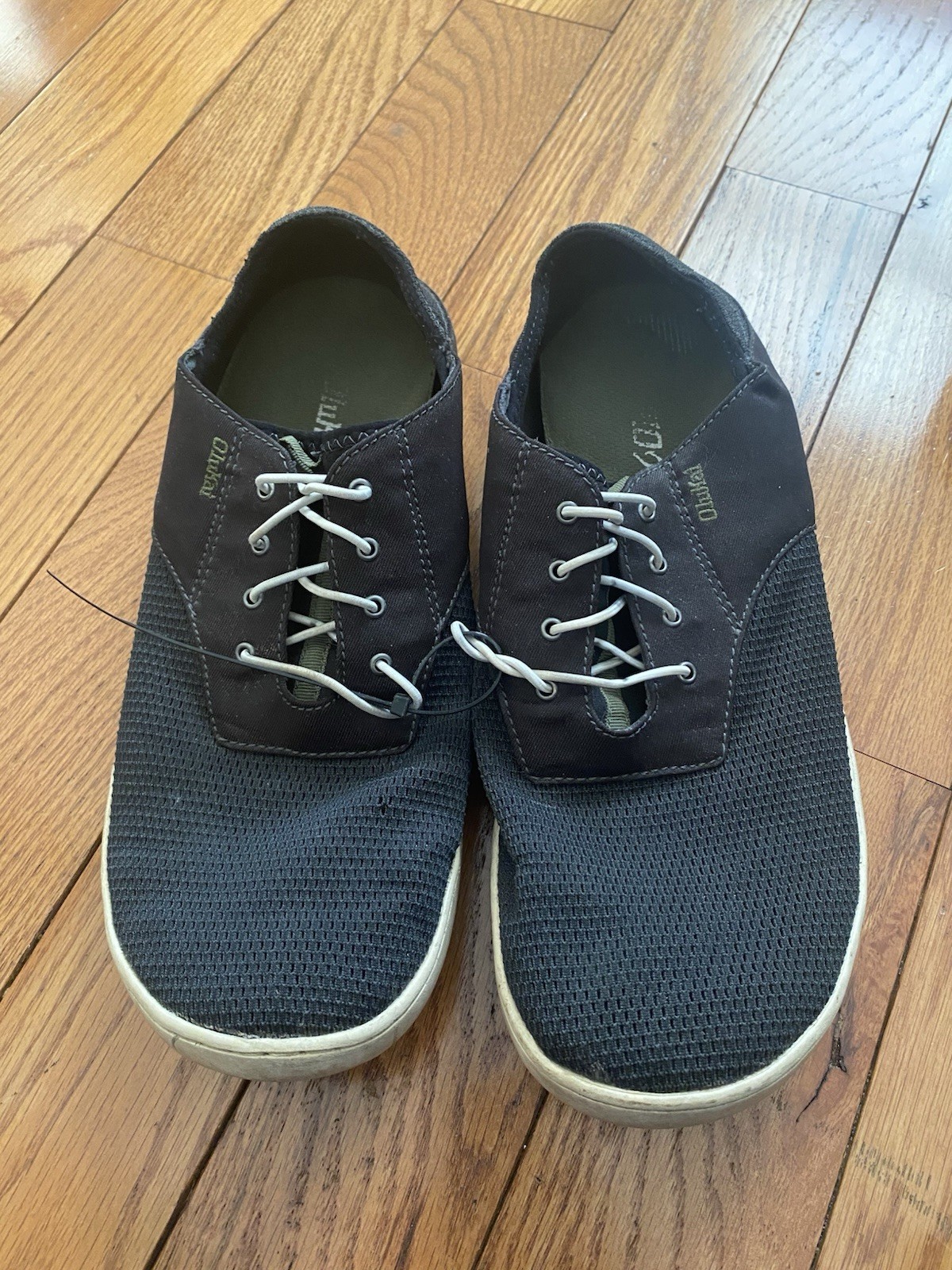 Men’s OluKai Nohea Moku Gray Lace Up Casual Sneakers 10283-4040 Size 11