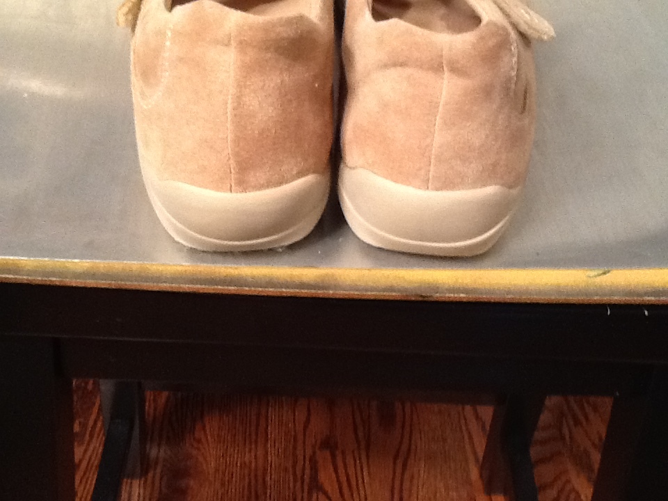 WOMEN Tan Suede THERESIA M Sz, 7 Boston Mittel MARY JANE