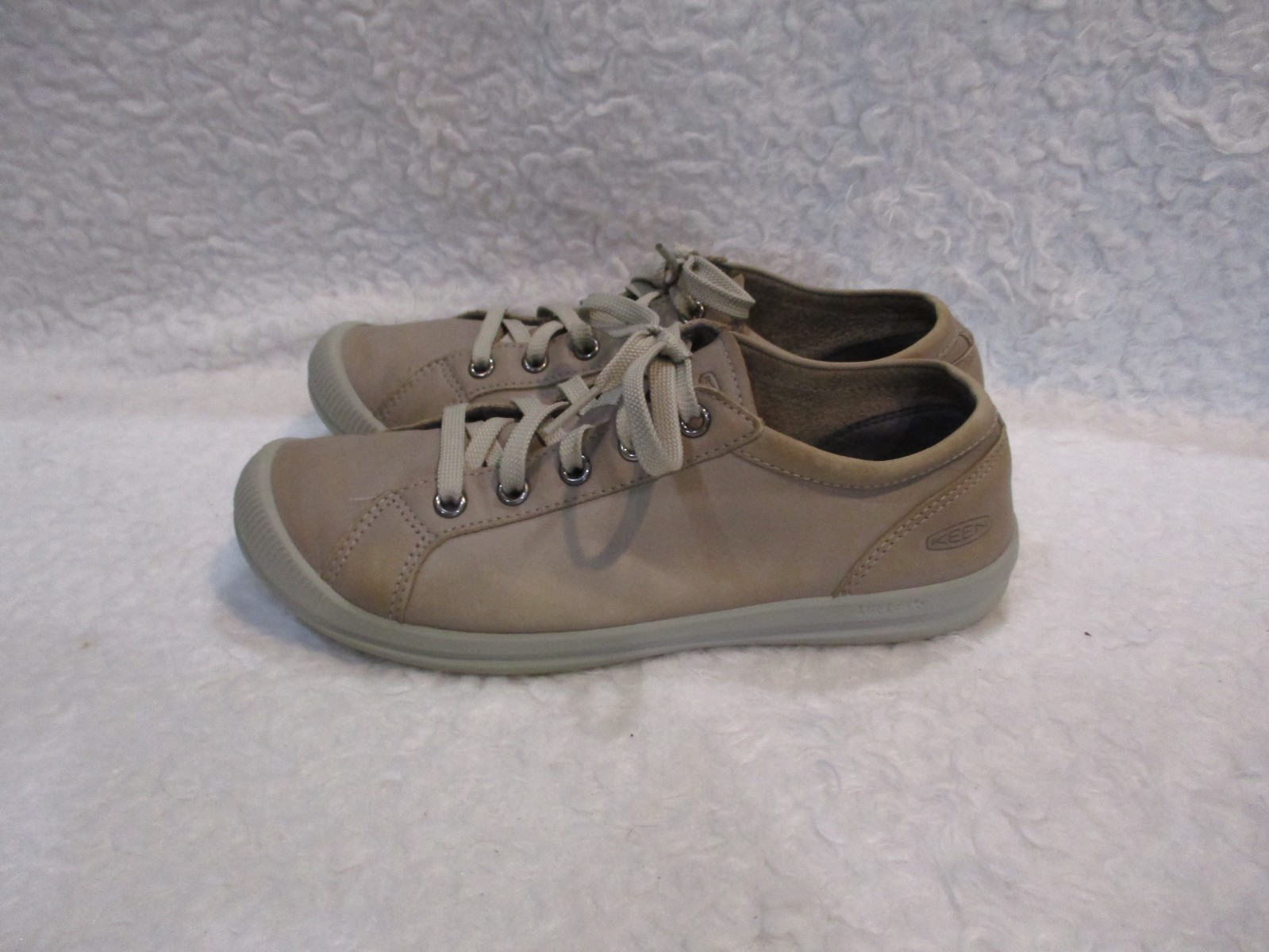 Women’s, KEEN, Beige Synthetic, Lace up, Walking, Casual, Shoes, Size, 7