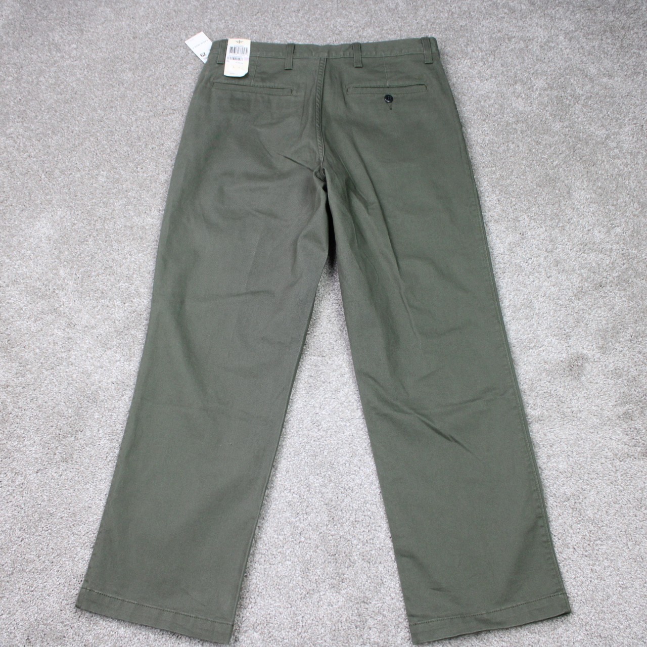 Dockers Pants NWT Mens 32×29 Green The Broken In Straight Fit Stretch Flat Front