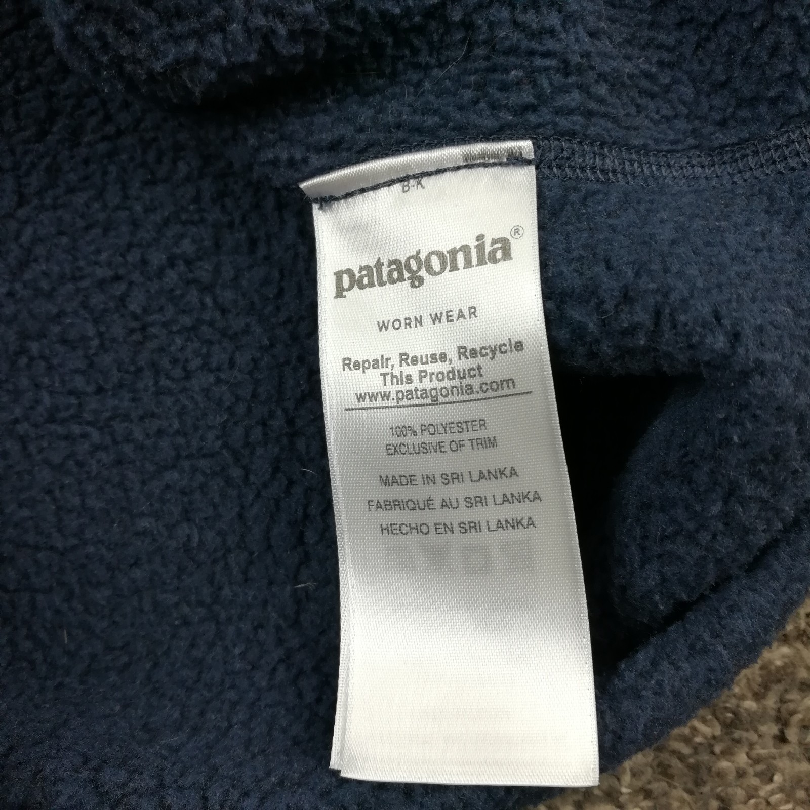 Patagonia Goldman Sachs Vest Better Sweater Full Zip Blue Mens Medium 25881