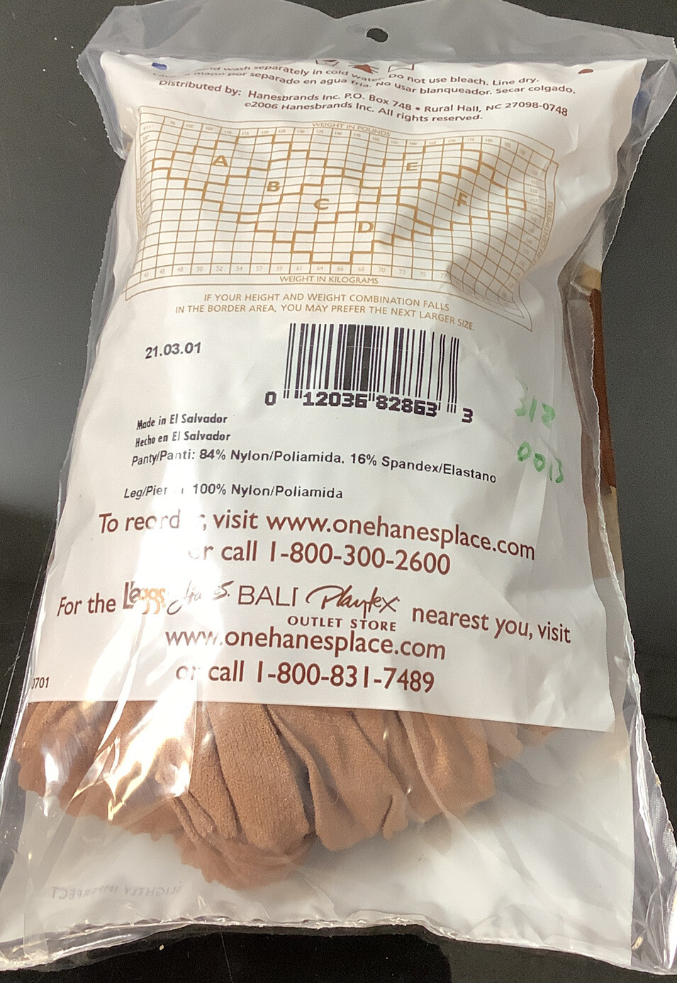 Hanes Absolutely Ultra Sheer pantyhose 3 pair pack slightly Imperfect