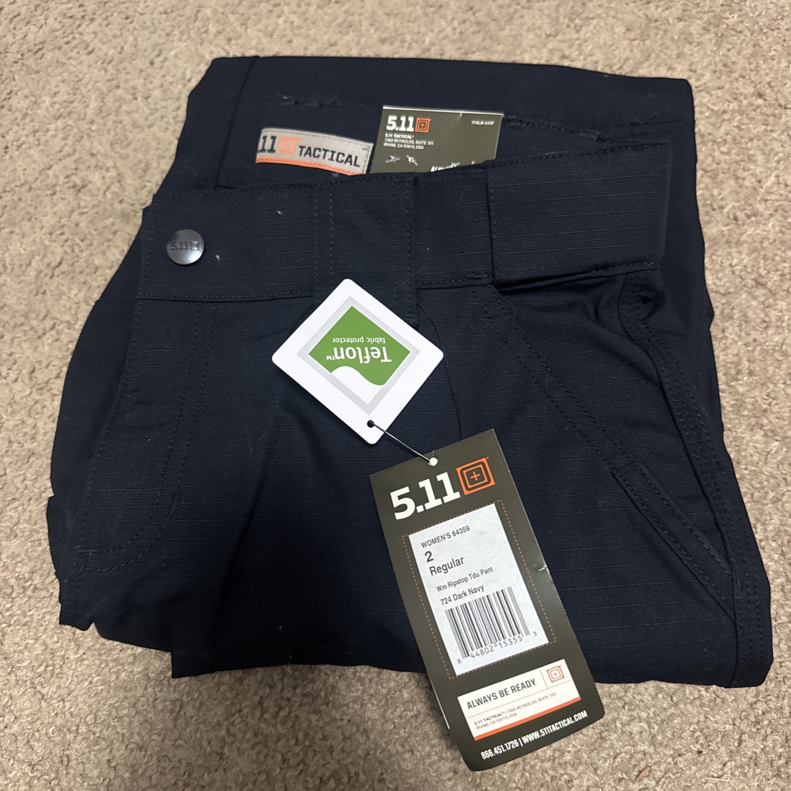 NEW 5.11 Womens TacLite EMS pant 12 Regular/Relaxed Fit Navy Blue 64369 NWT
