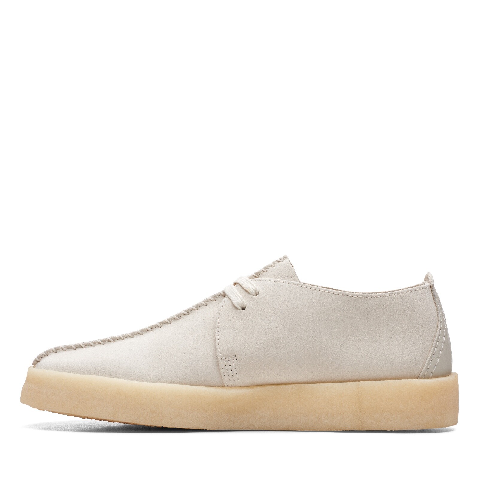 Clarks Men’s Desert Trek Cup White Suede 26165824