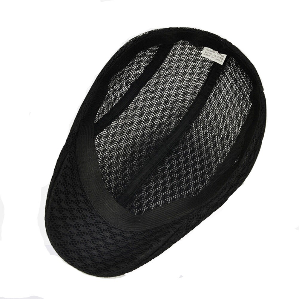 Herringbone Ivy Hat Breathable Mesh Gatsby Cap Golf Driving Flat Cabbie Newsboy