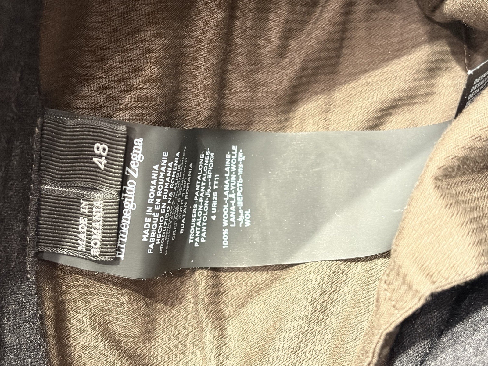 **Zegna Mens Luxury Grey Wool Drawstring Sweatpants. SZ S/48 WOW $1050 Retail