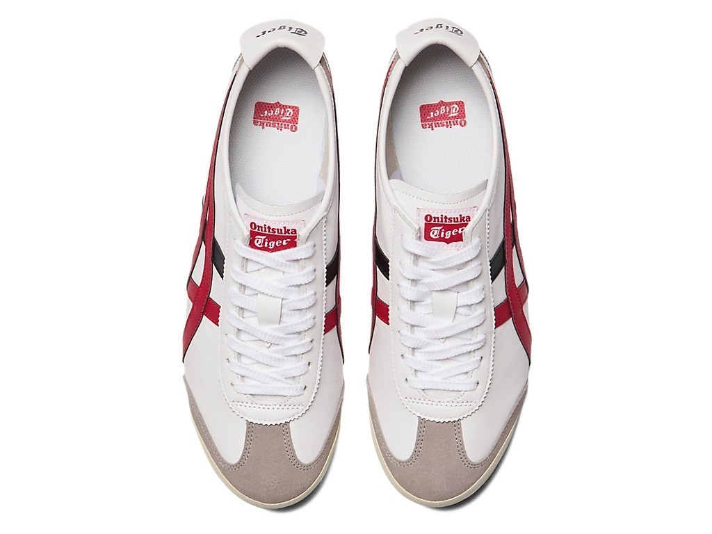Onitsuka Tiger Genuine MEXICO 66 WHITE / CLASSIC RED USA Buyer No Import duties