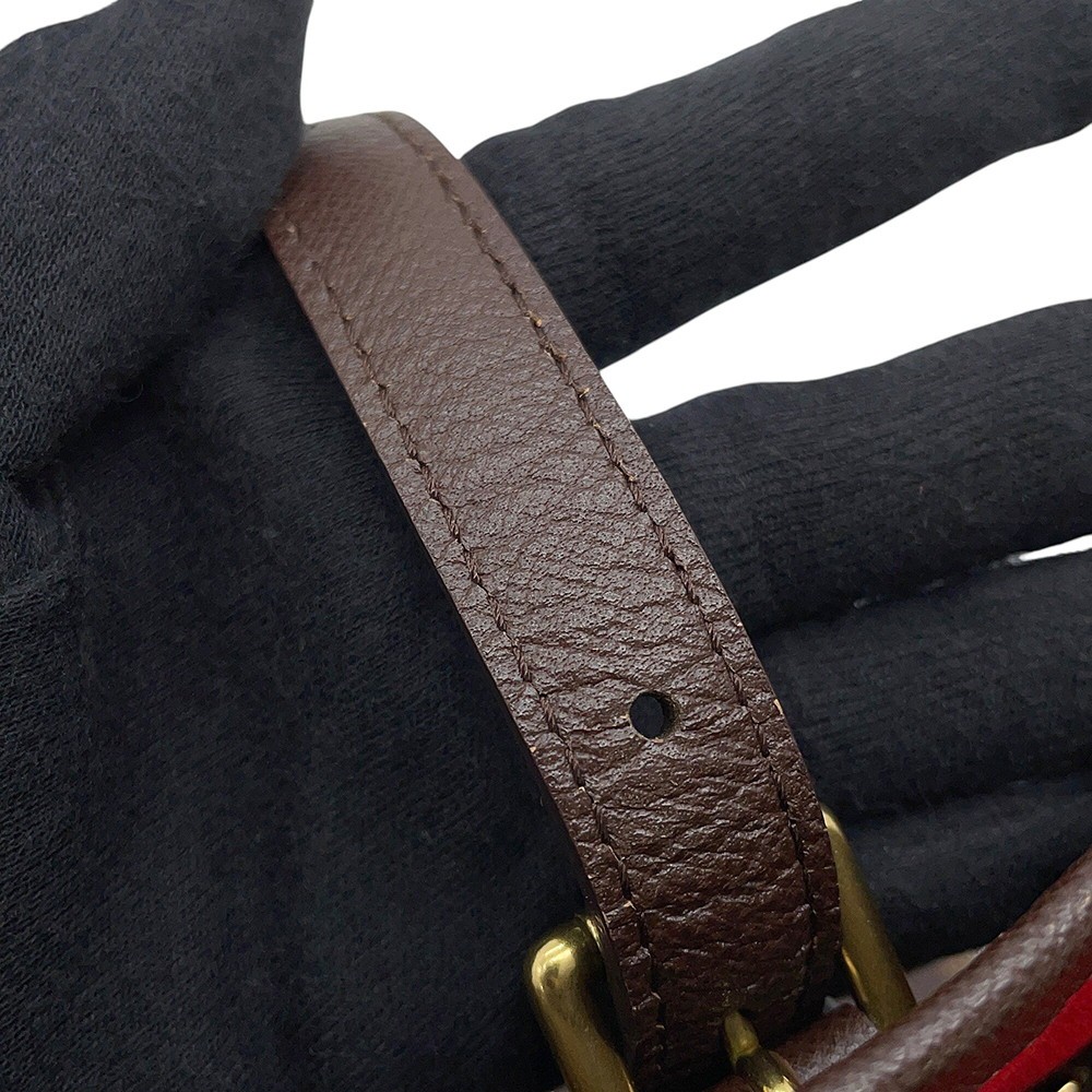 LOUIS VUITTON Marais Damier Ebene Canvas Red N42240