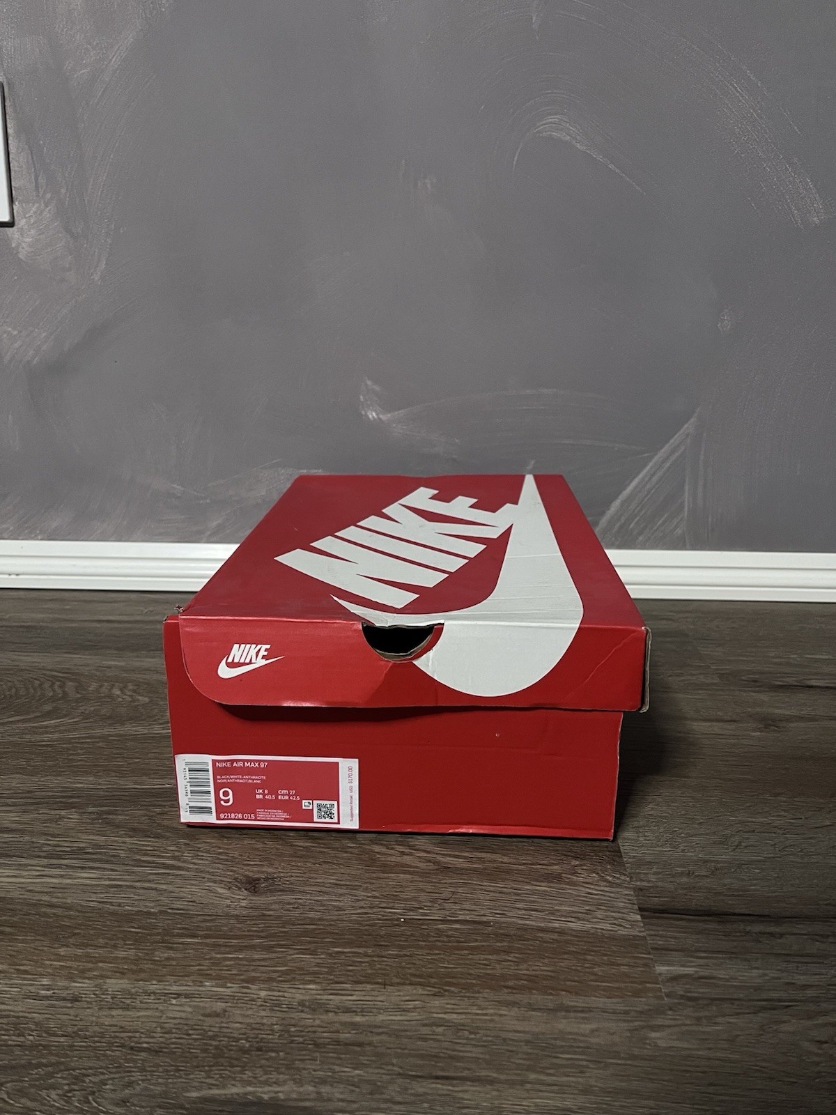 Nike Air Max 97 Low Top Sneakers Burgundy/White Lace Up 921826-015