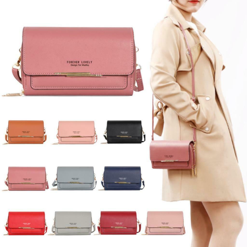 Large Capacity Women’s Zipper Shoulder Bag Crossbody Bag Cell Phone Bag Wallet
