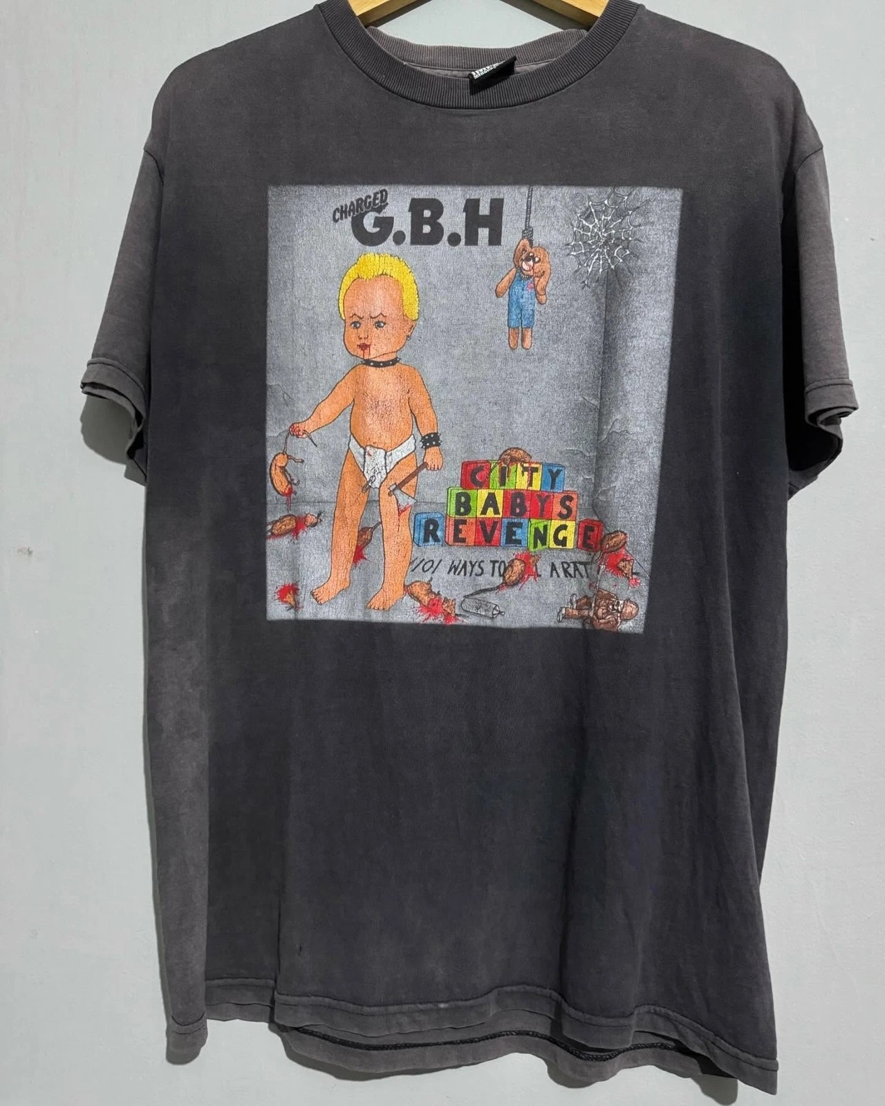90s Remake GBH Band Classic Style Black Cotton Unisex Shirt S-5XL KH17104