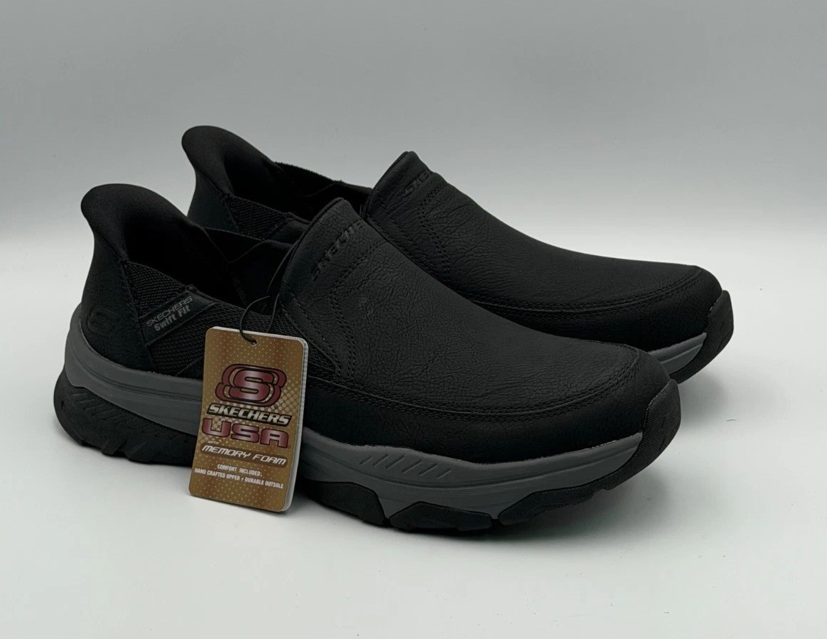 Skechers Men’s Hands Free Slip-ins Izaiah Black Slip-On Sneakers Men’s Size 9