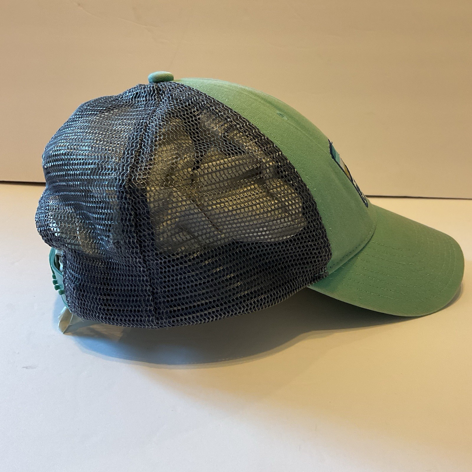Patagonia Lo Pro Trucker Hat Logo Mesh Cap Green Snapback 100% Organic Cotton