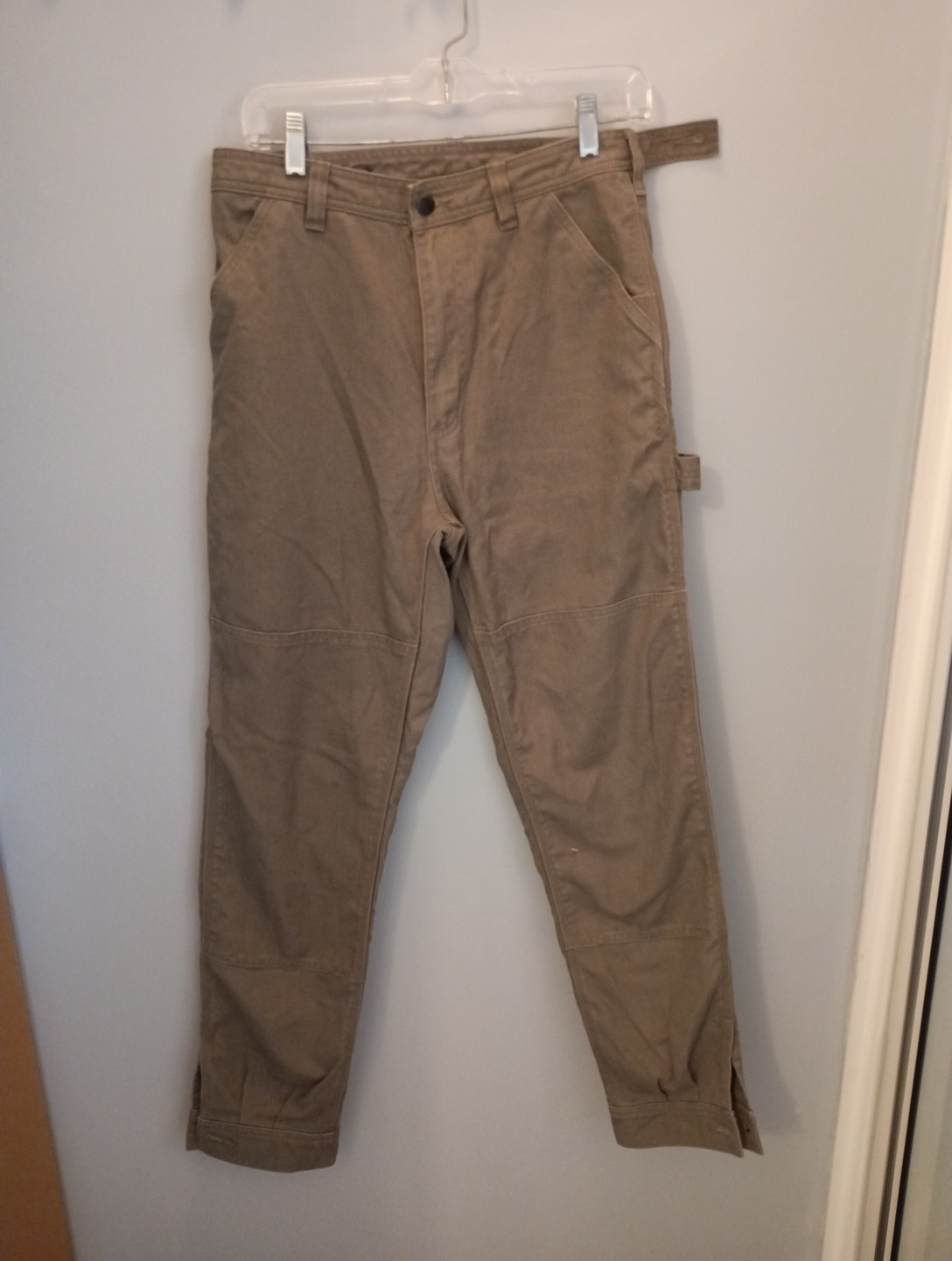 Patagonia All Seasons Hemp Canvas Double Knee Pants Women 6 Tan Hemp Blend