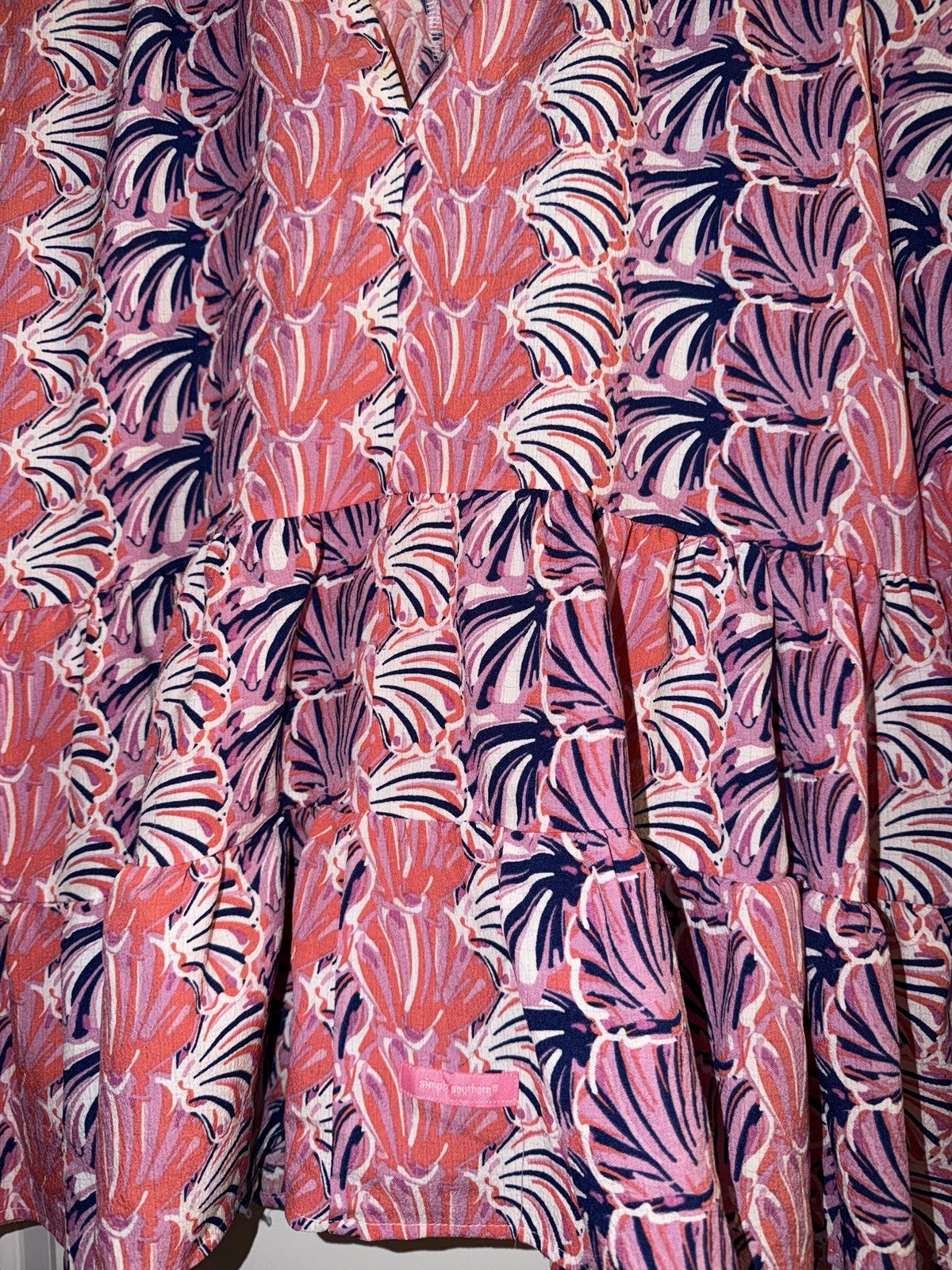 Simply Southern Half Sleeve Blouse XLarge Women’s Pink Floral
