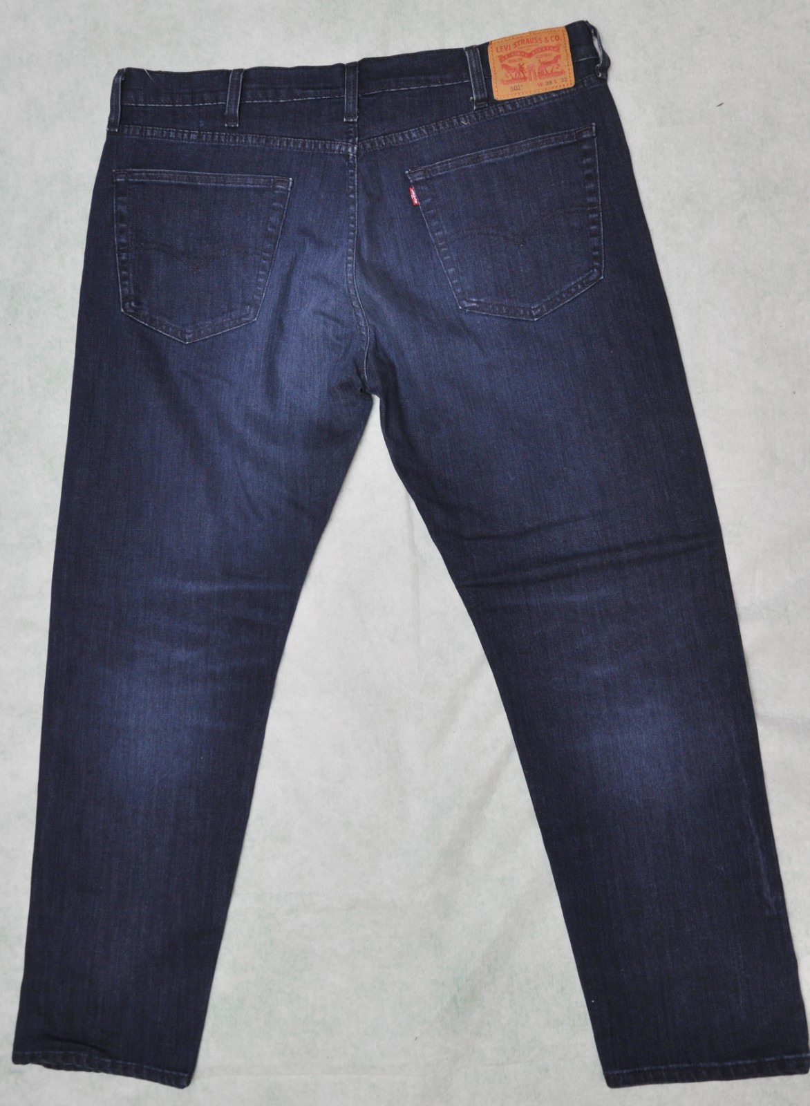 Levi’s 502 Jeans Men 38 x 32 All Seasons Tech Dark Wash Straight High Rise Pant