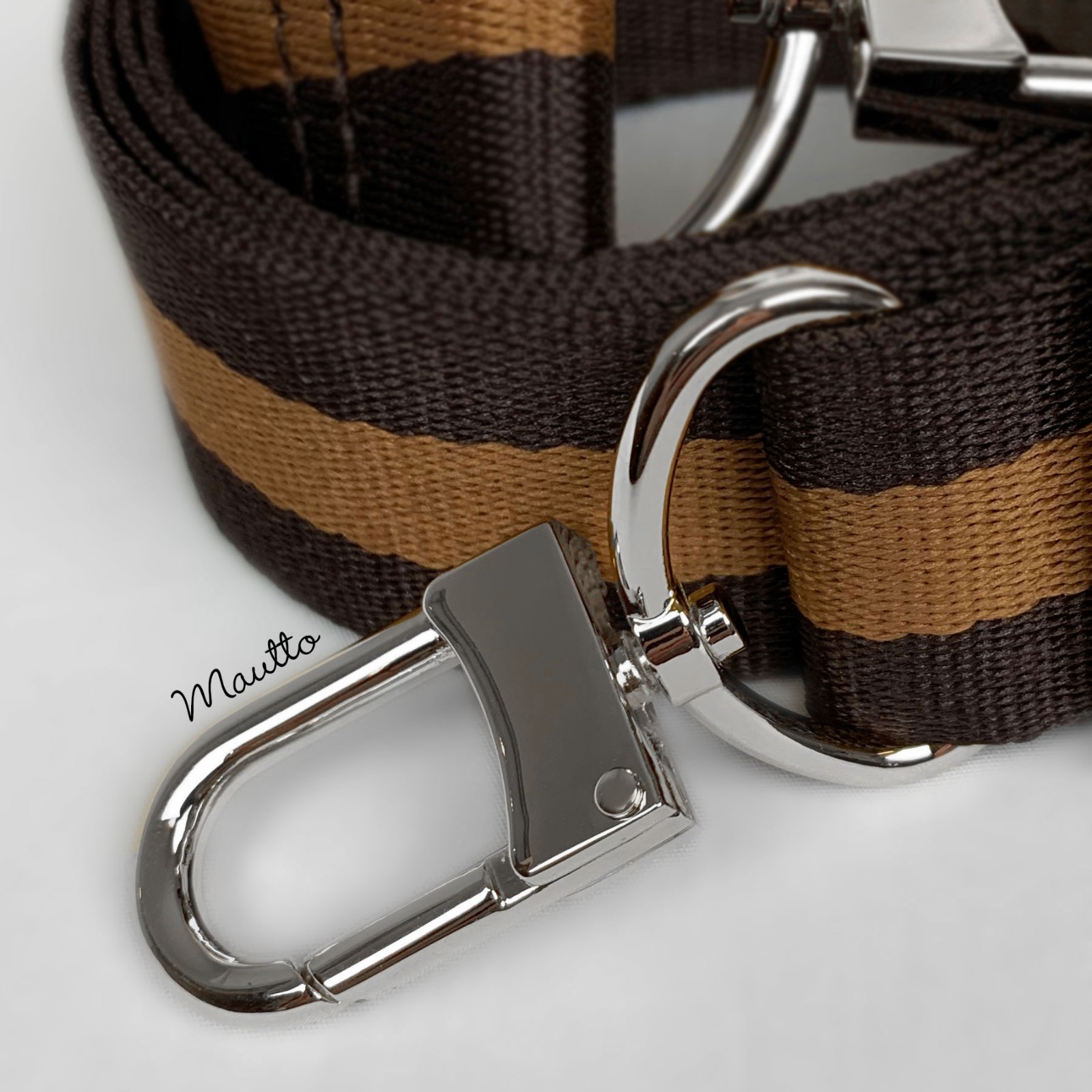 Dark Brown & Golden Honey Strap for LV Purses/Bags – Adjustable Crossbody Length