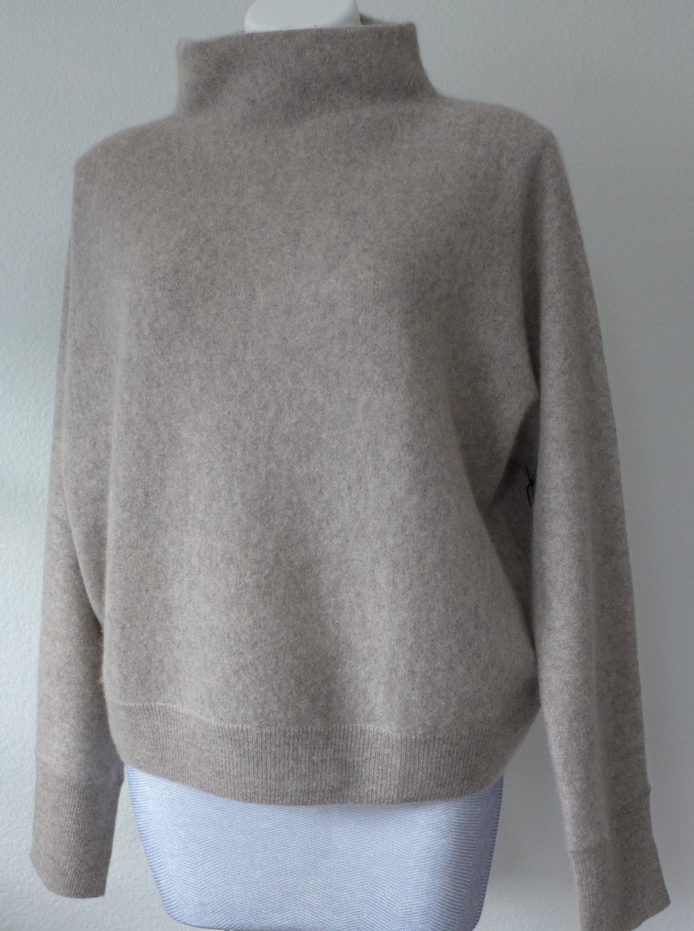 TAHARI Funnel Neck 100% 2-PLY Cashmere Sweater SOFT LUXE 5 Colors