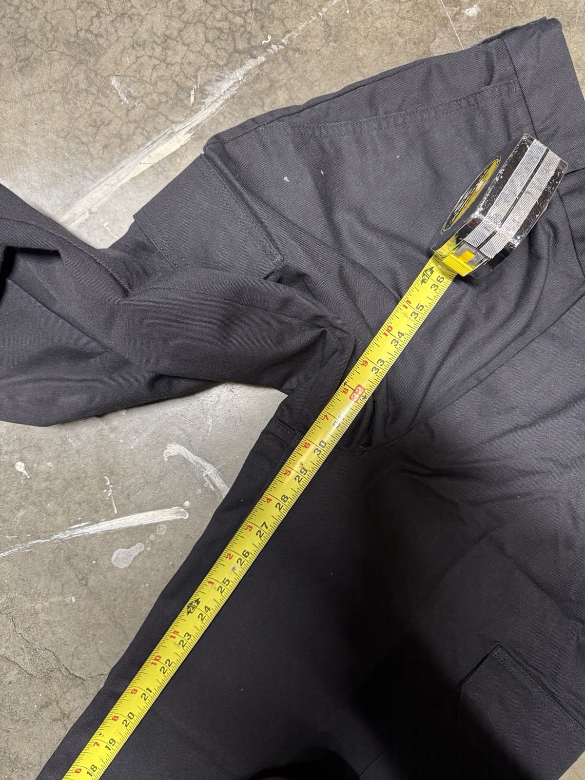 Vintage Cintas ComfortFLEX Men’s Black Twill Carpenter Pants Relaxed Straight 32
