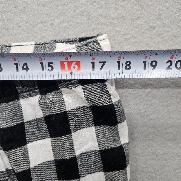 Old Navy Women Size Large Black White Checkered Pants Lounge Drawstring
