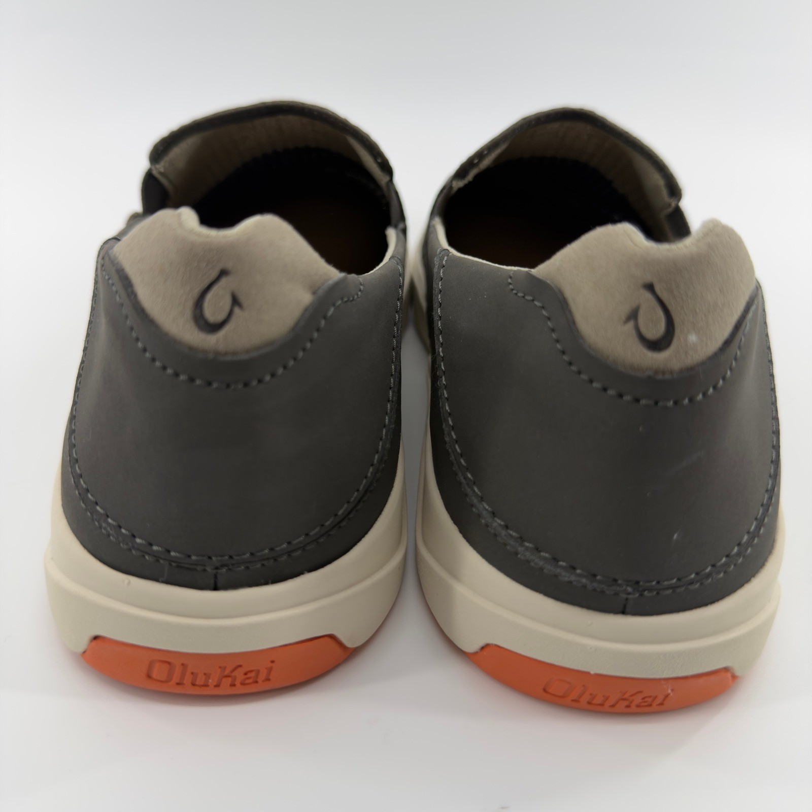 OluKai Lae’ahi Mens 11.5 Slip On Sneakers Dark Wood Mustang Mesh Shoes