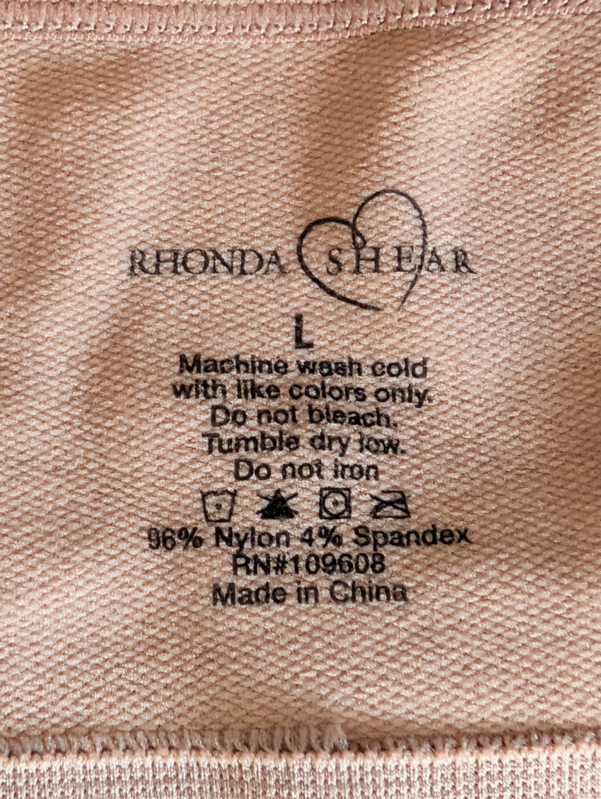 Rhonda Shear 2-pack Ahh Seamless Bra Brown/Cream Size Large New Wireless