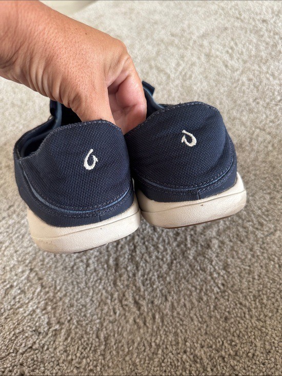 OluKai Moku Pae Sneakers Mens 12 Navy Blue Shoes Slip On